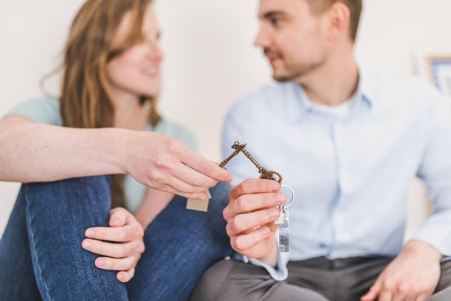 A couple glad to reduce their mortgage payment.