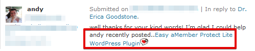 CommentLuv Plugin