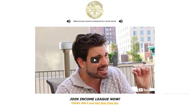 Income League Review - Homepage