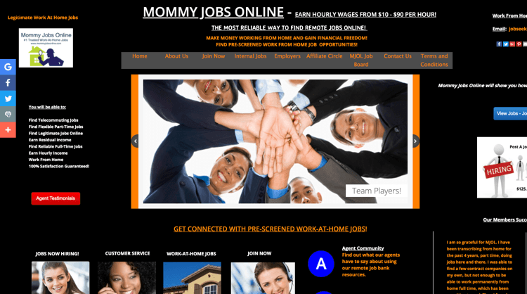 Mommy Jobs Online - Homepage