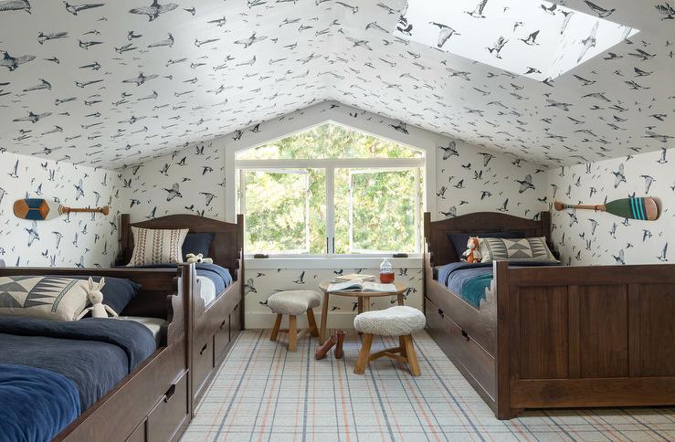 Boys attic bedroom.