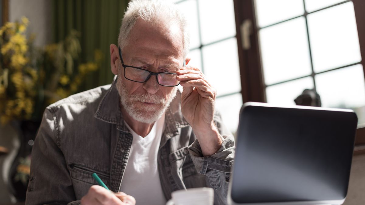 man planning for retirement