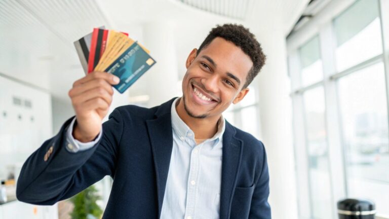 Image of a smiling, confident young professional