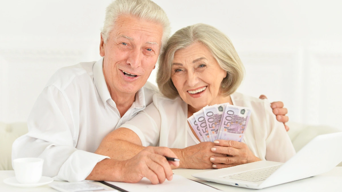 old couple and money