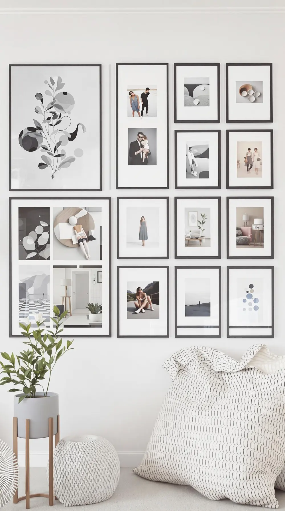 3. Gallery-Style Art Wall