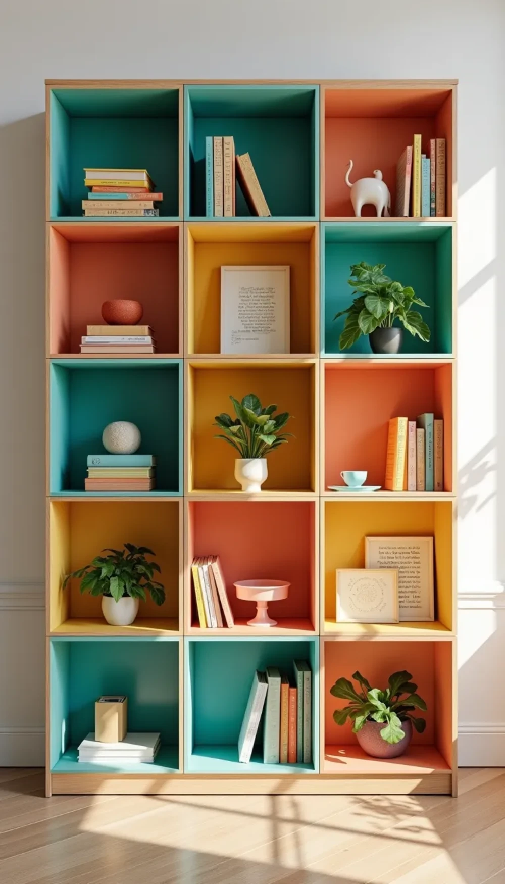 Colorful Modular Bookshelf