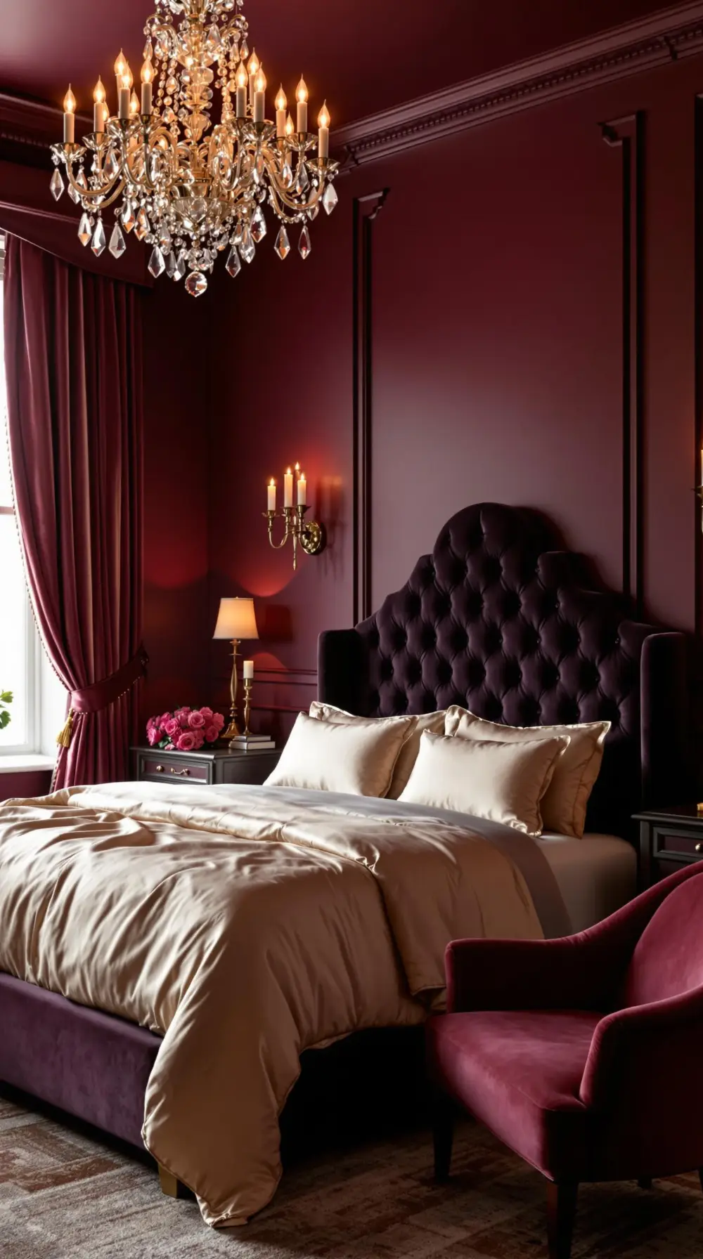 Deep Burgundy Romance