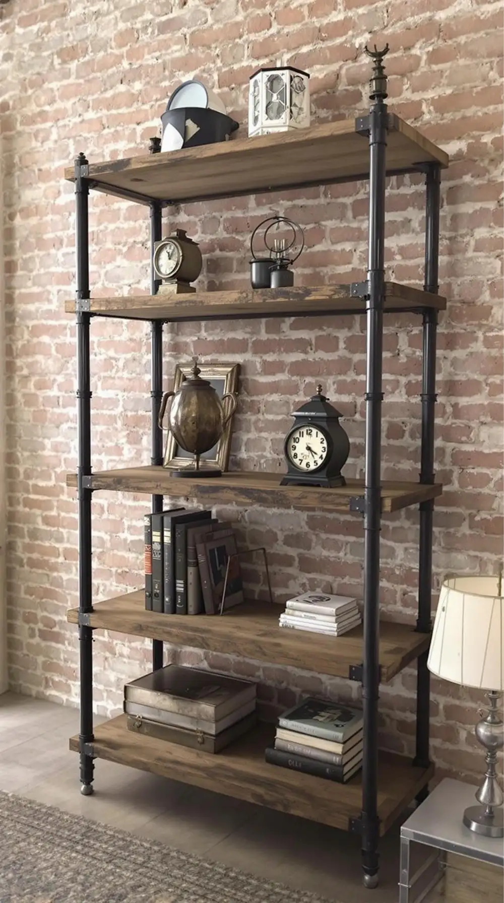 Industrial Pipe Bookshelf