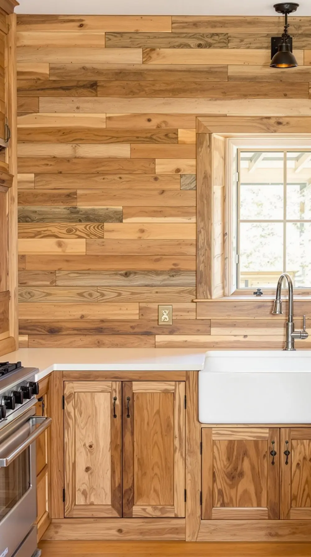 Rustic Wainscoting with Reclaimed Wood