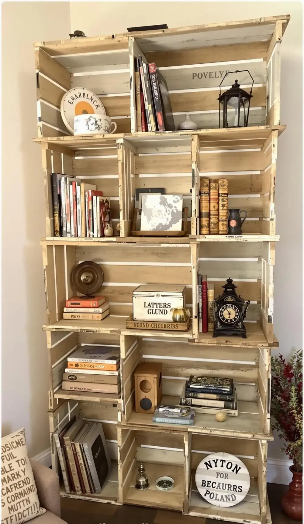 Transparent Glass Bookshelf