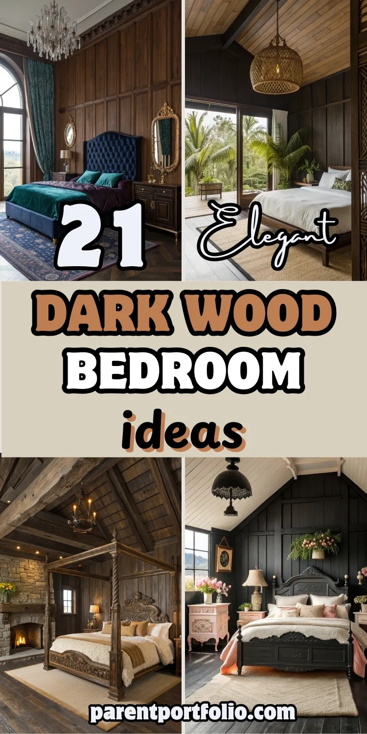 21 Elegant Dark Wood Bedroom Ideas