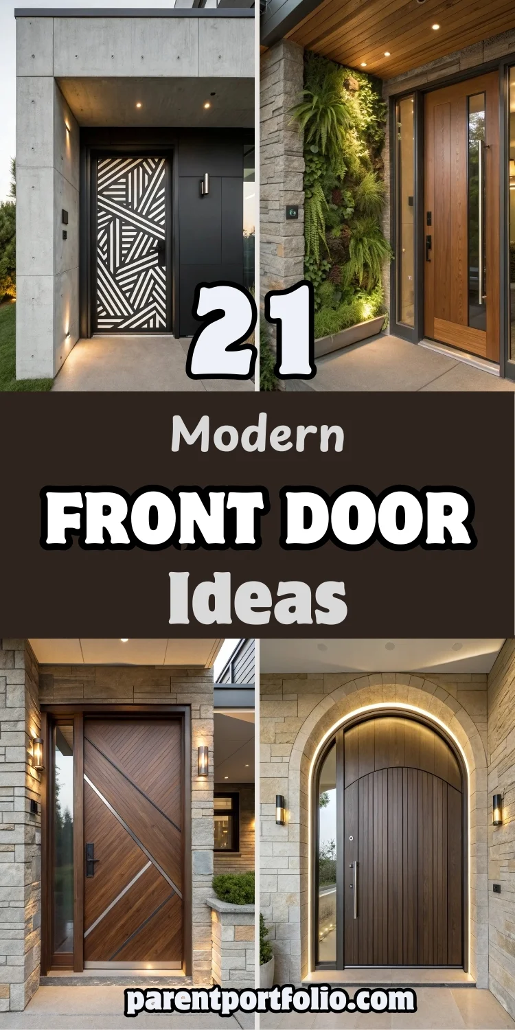 21 Modern Front Door Ideas 