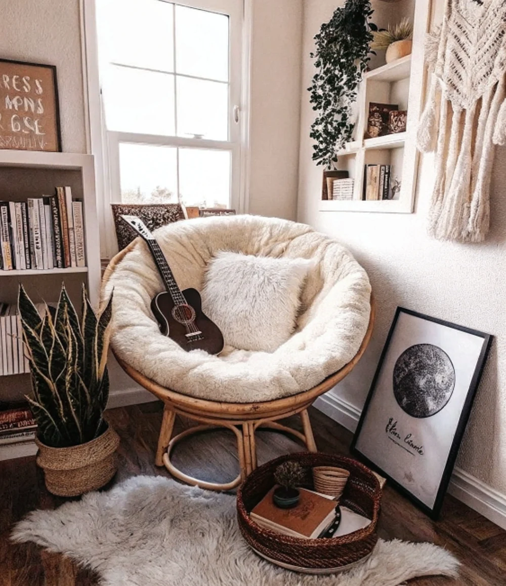 Boho Papasan Reading Retreat