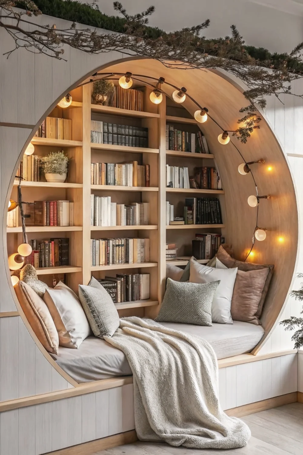 Circular Cocoon Reading Pod