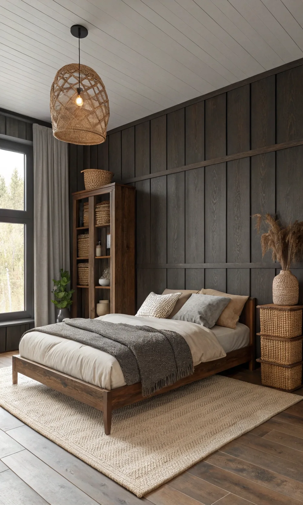 Dark Wood Scandinavian Hygge Haven