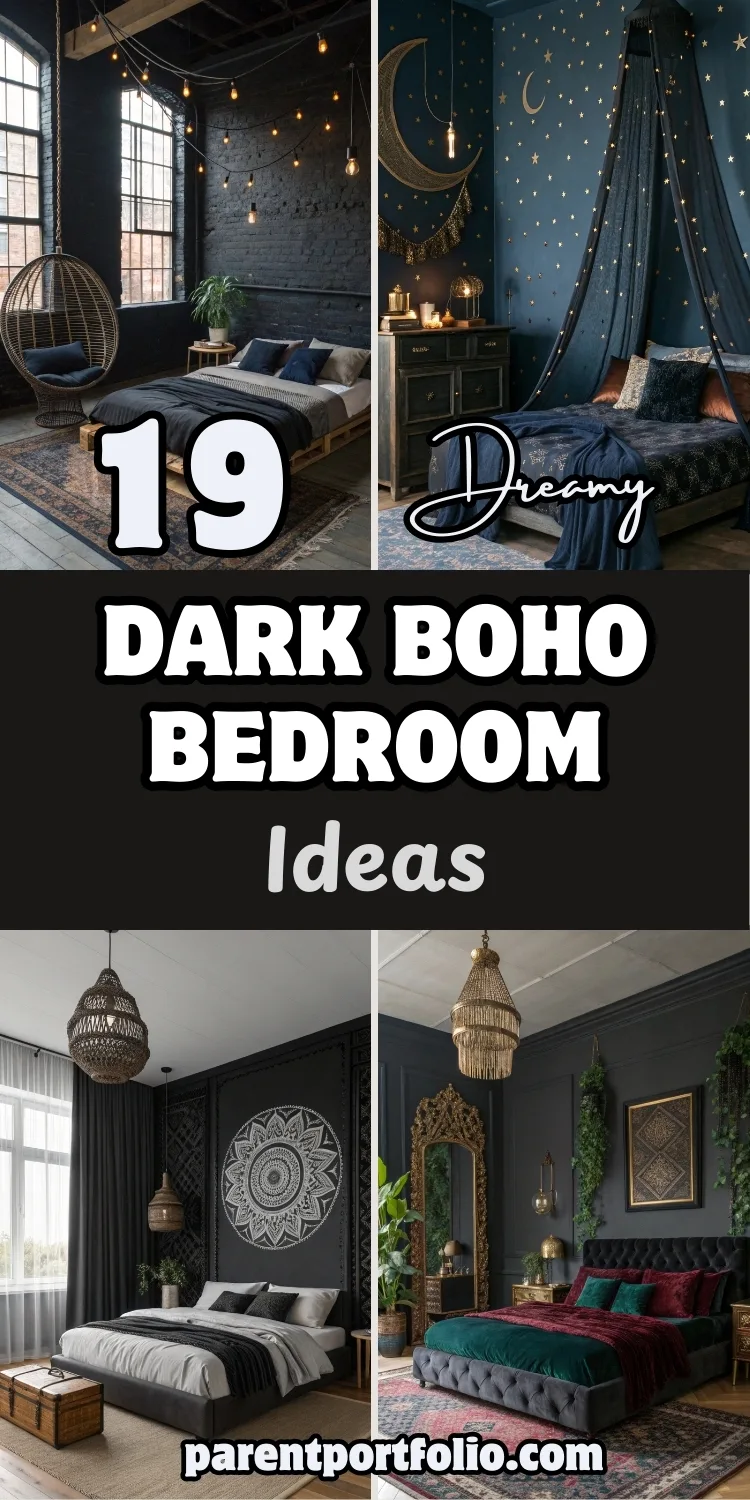 19 Dreamy Dark Boho Bedroom Ideas for a Moody Retreat