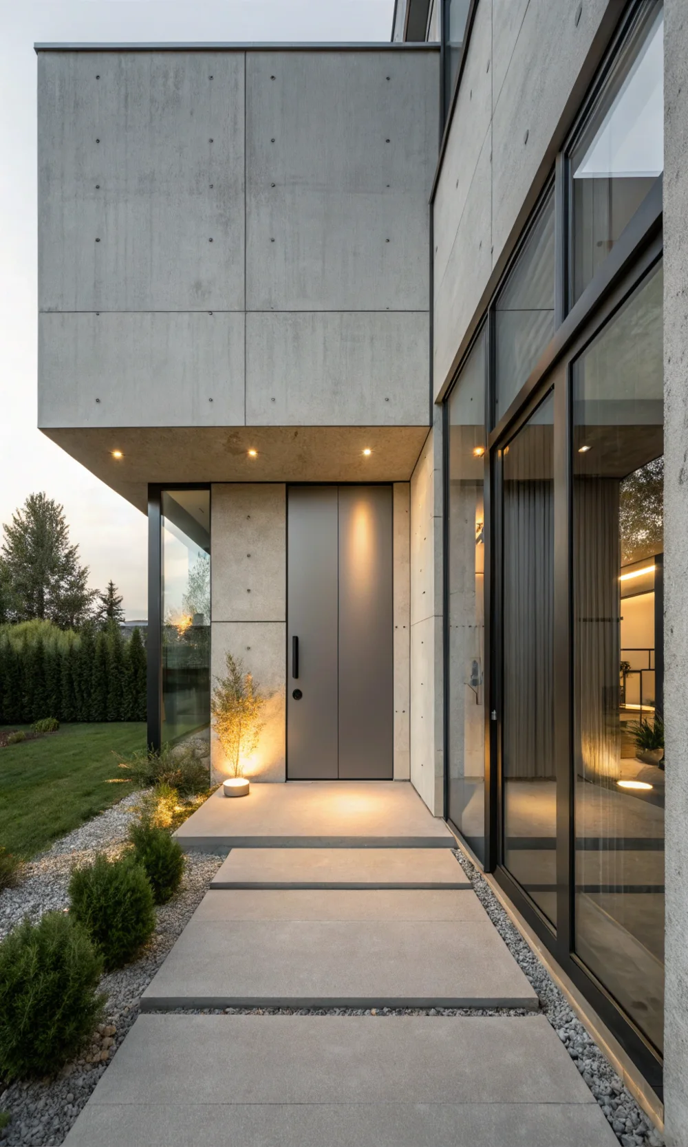 Floating Slab Concrete Door