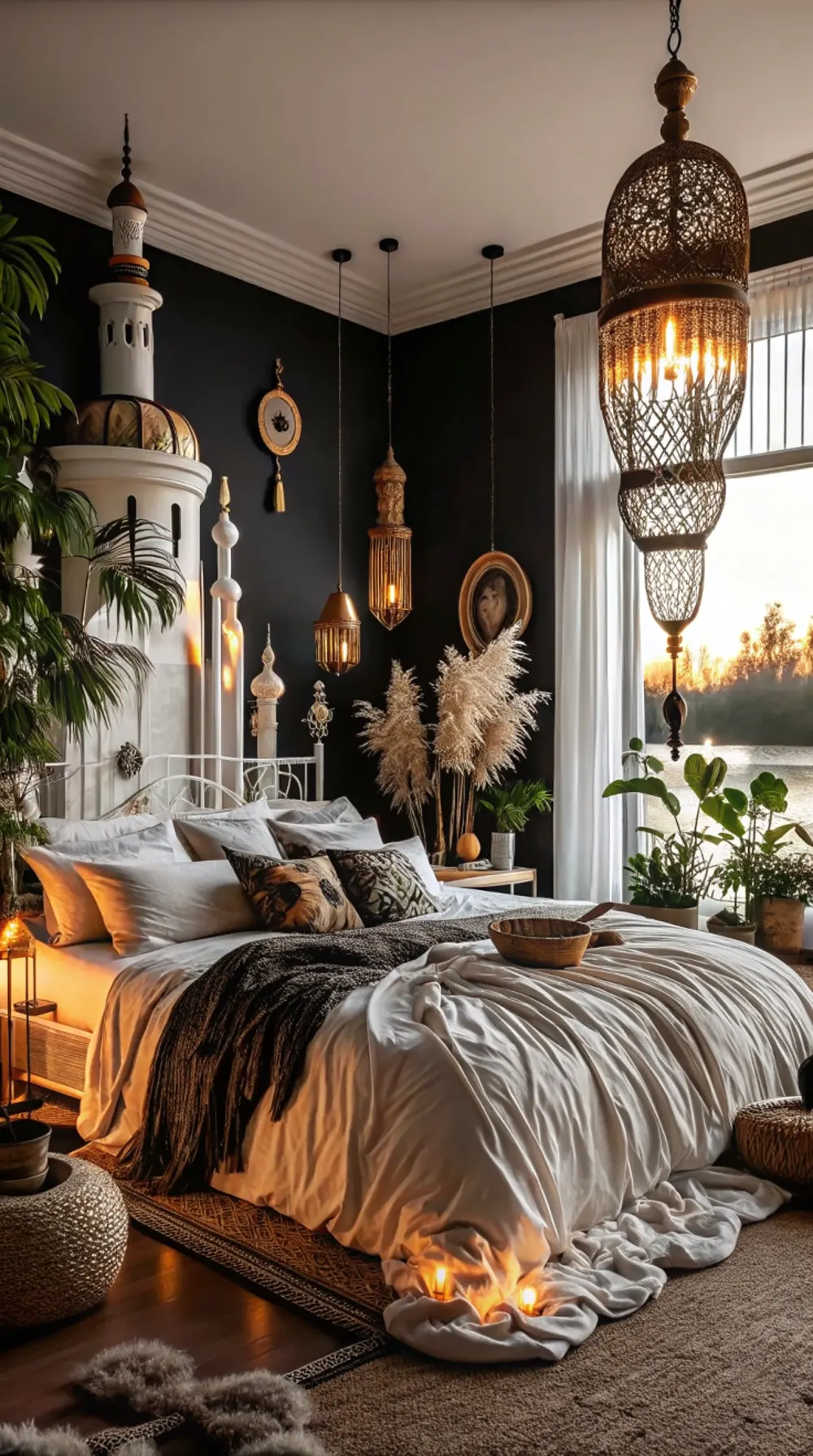 Moroccan-Inspired Bedroom Reading Retreat