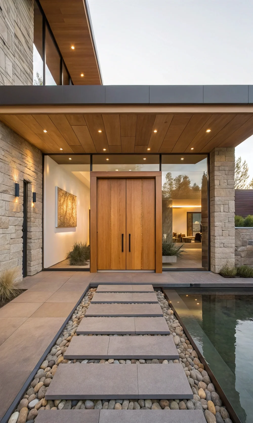 Oversized Double Pivot Doors