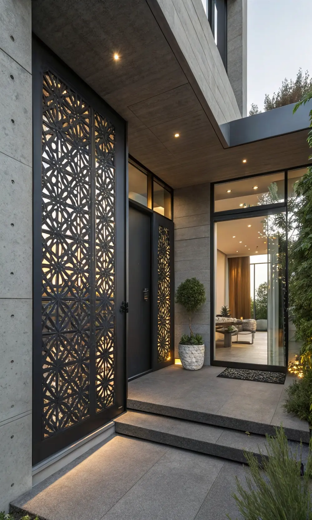 Perforated Metal Door