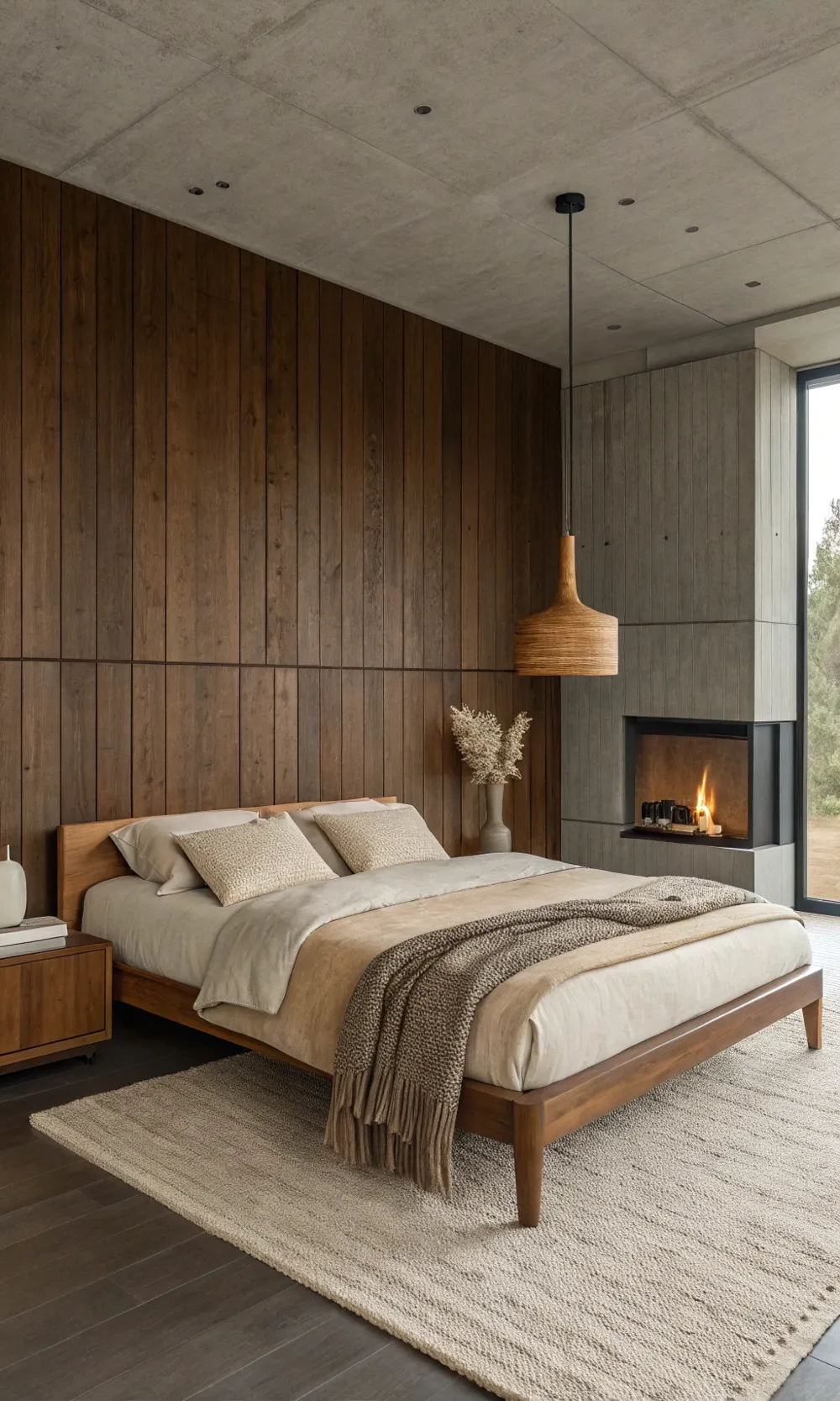  Scandinavian Dark Wood Serenity