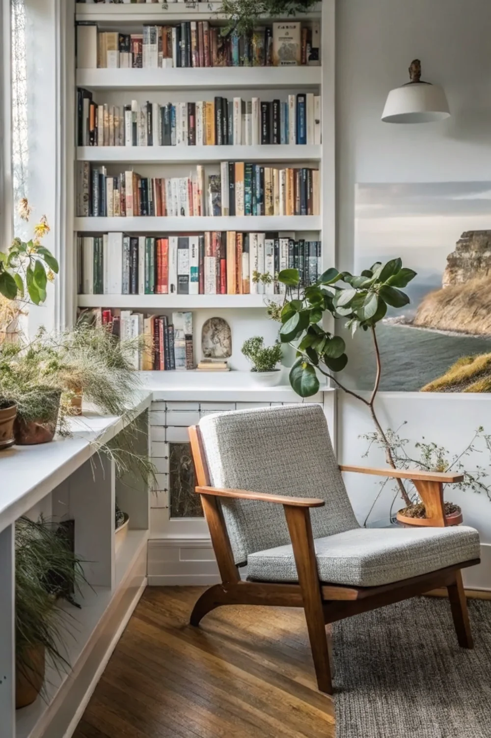 Serene Coastal Reading Alcove