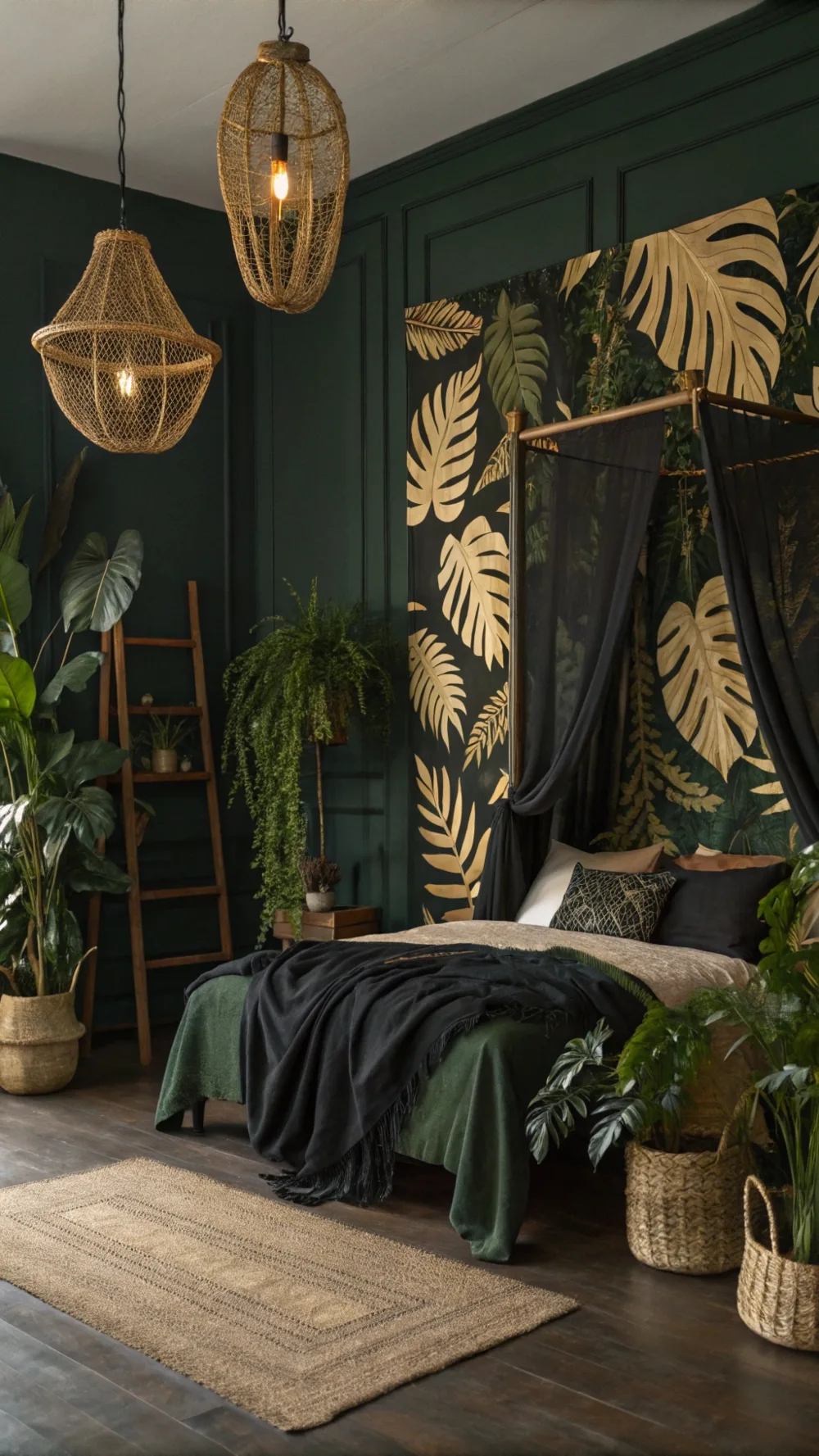 Shadowy Boho Jungle Oasis