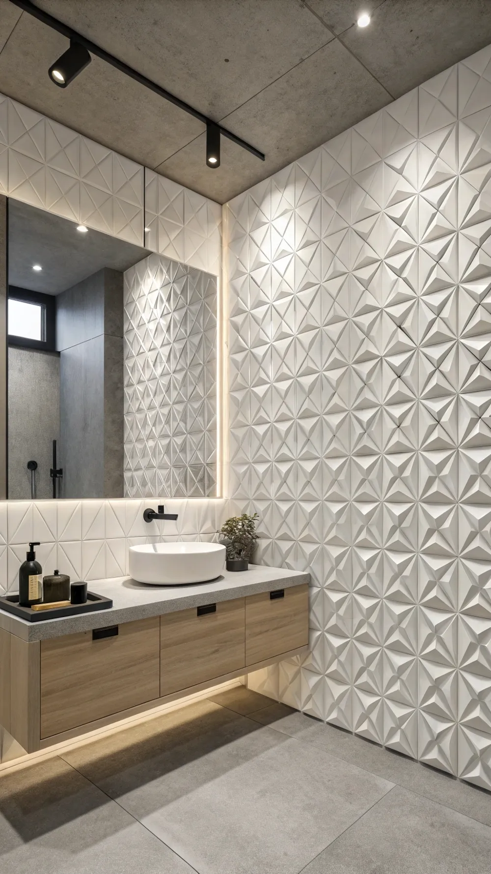 3D Textured Geometric Relief Tiles