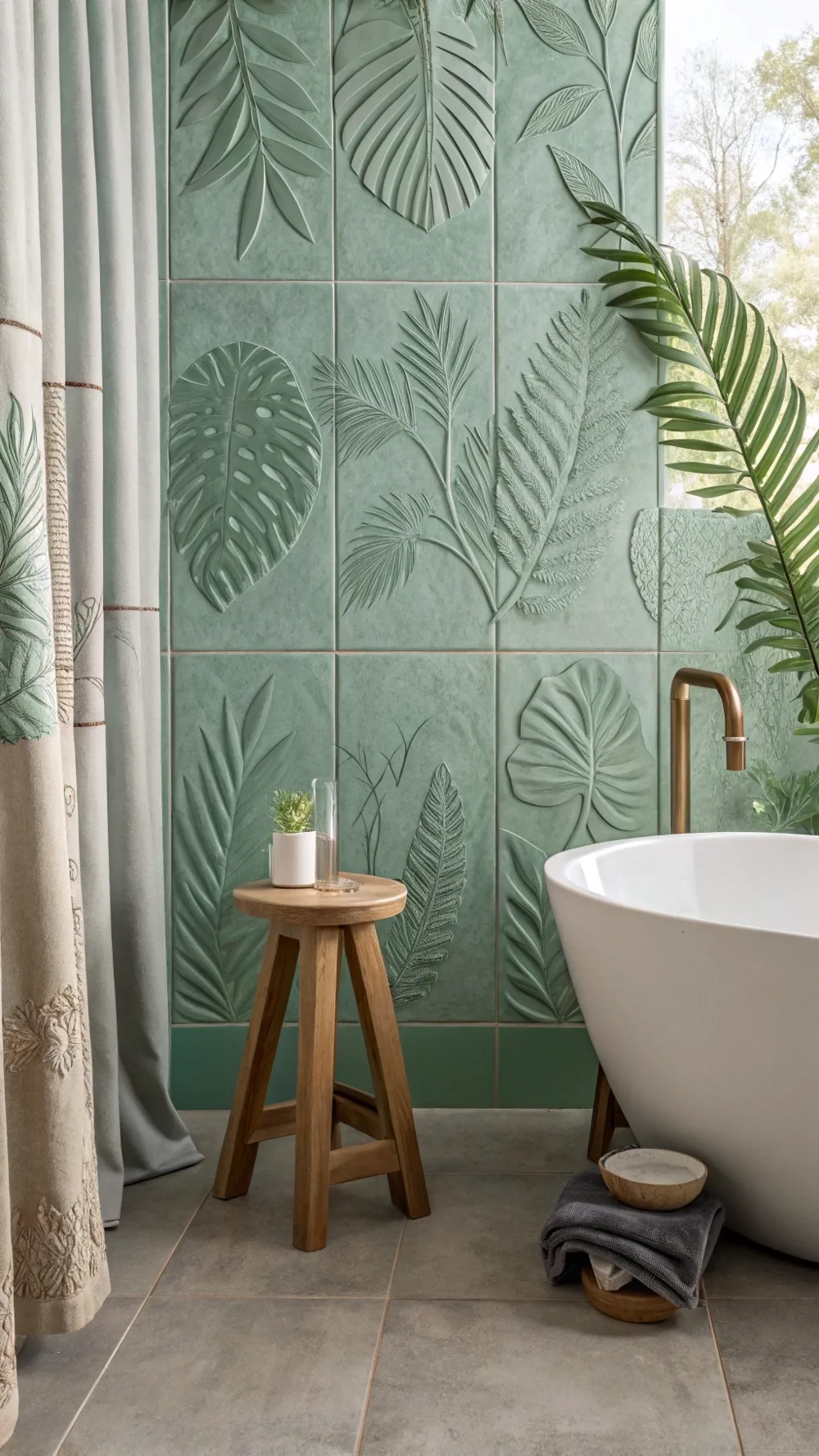Botanical Ceramic Art Tiles