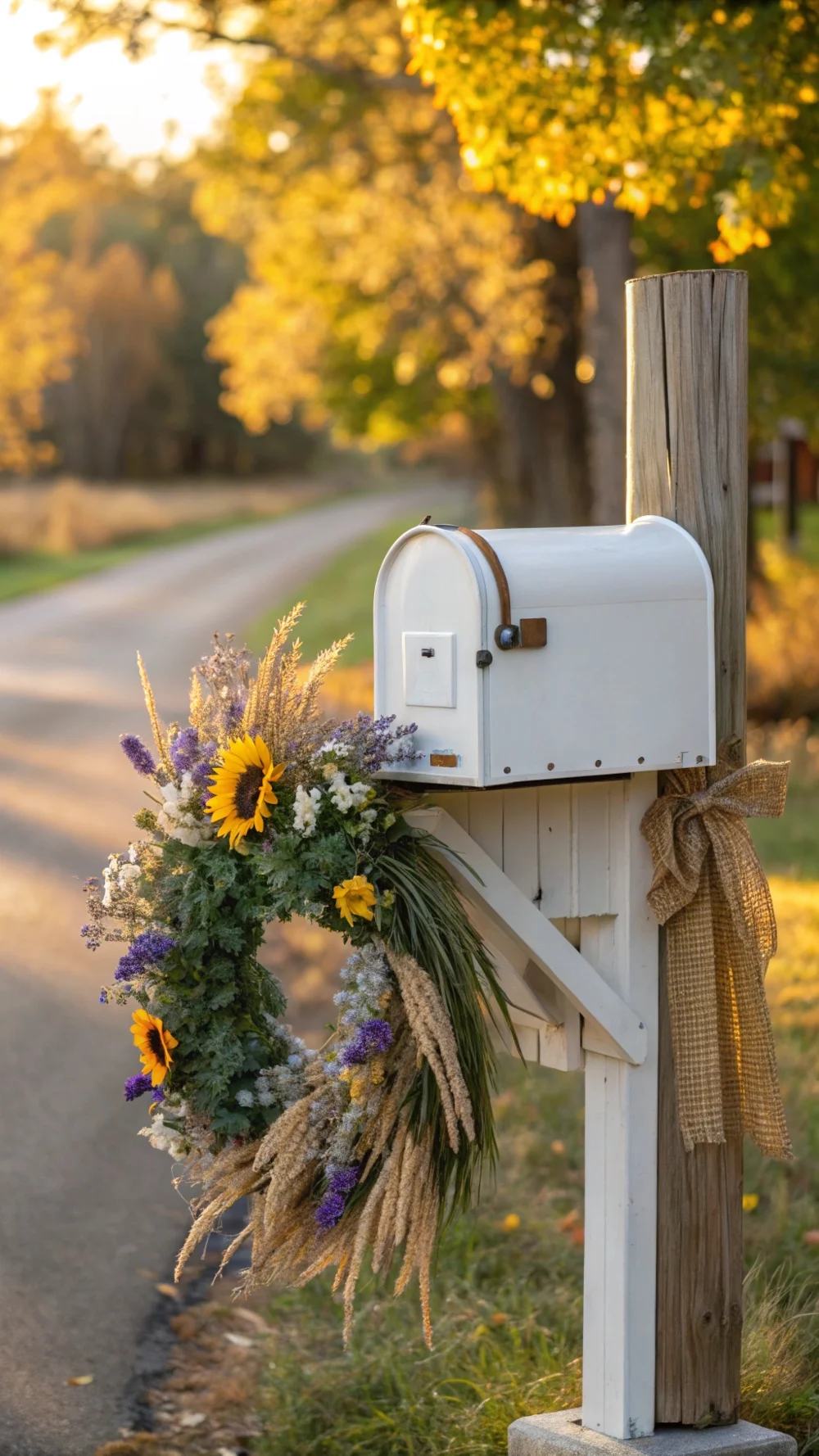 Four-Season Wreath Mailbox