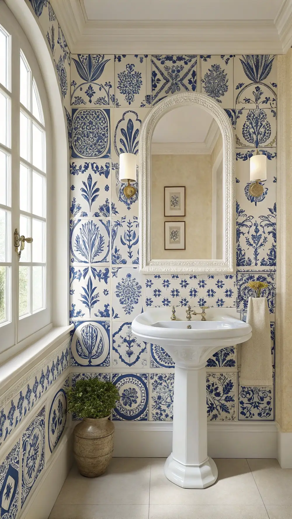 Hand-Painted Portuguese Azulejo-Inspired Tiles