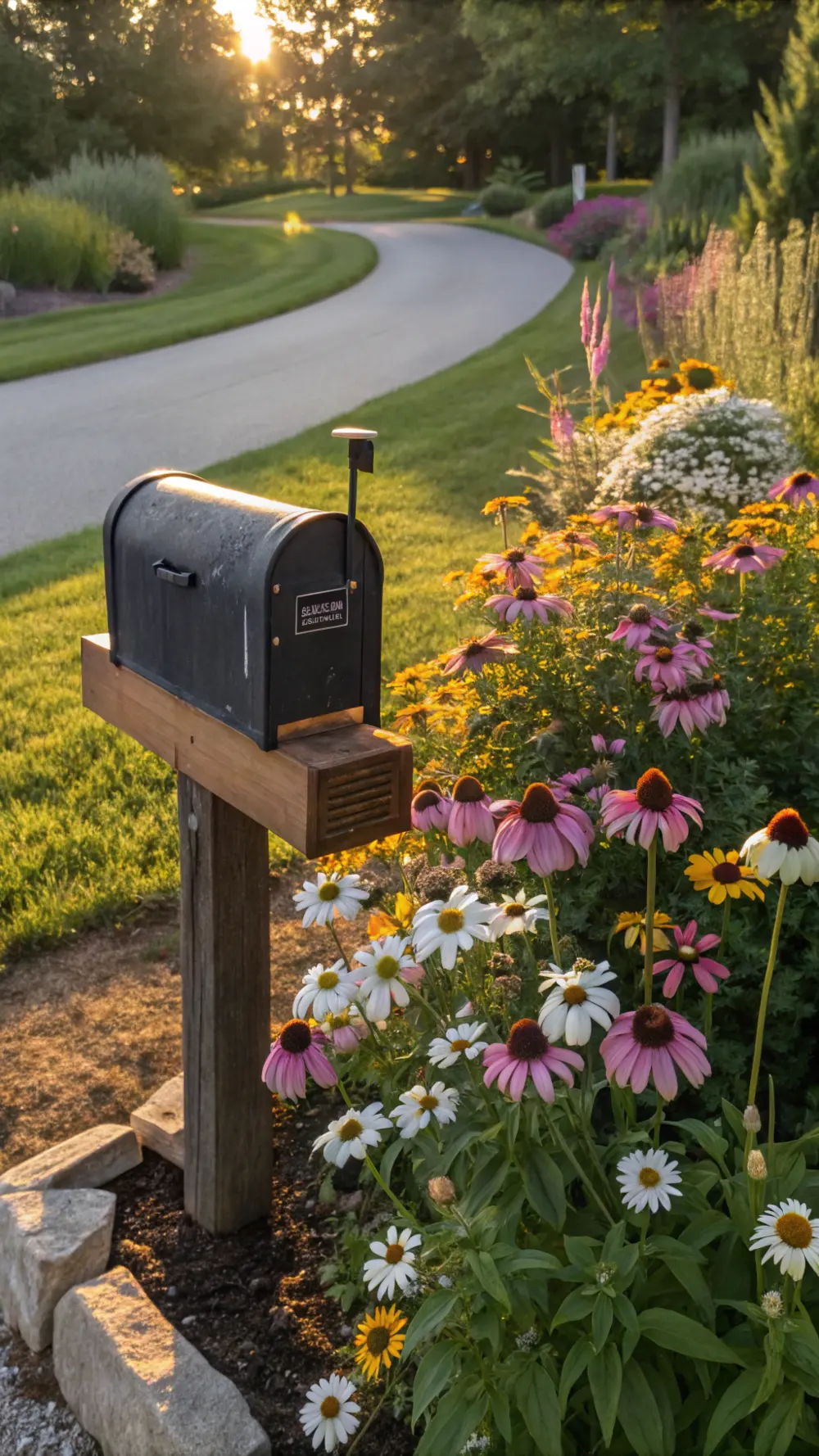 Seasonal Flower Garden Mailbox