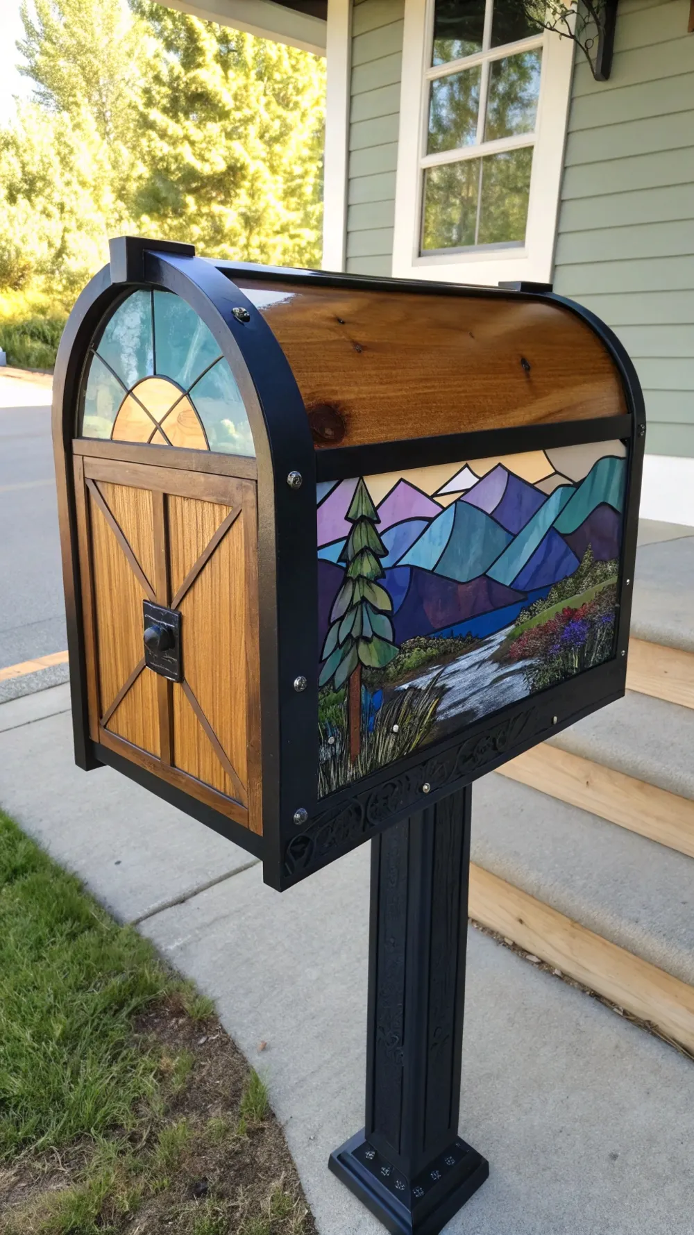 Stained Glass Mailbox