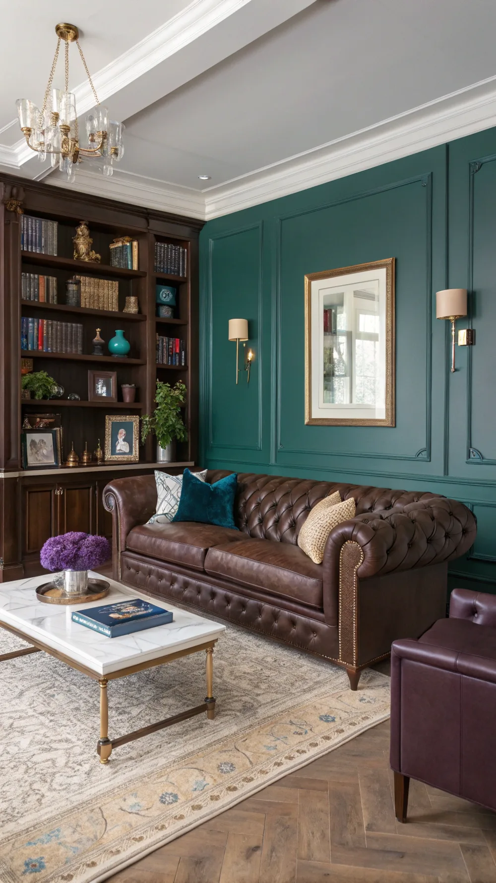 Transitional Elegance with Jewel Tones