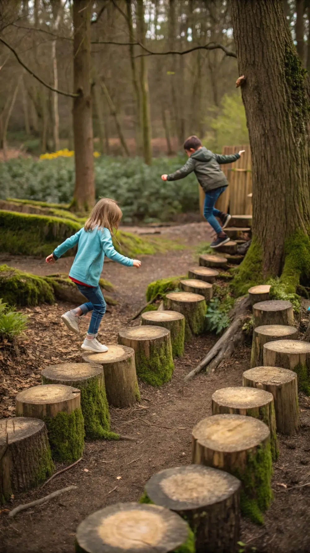 Tree Stump Balance Course