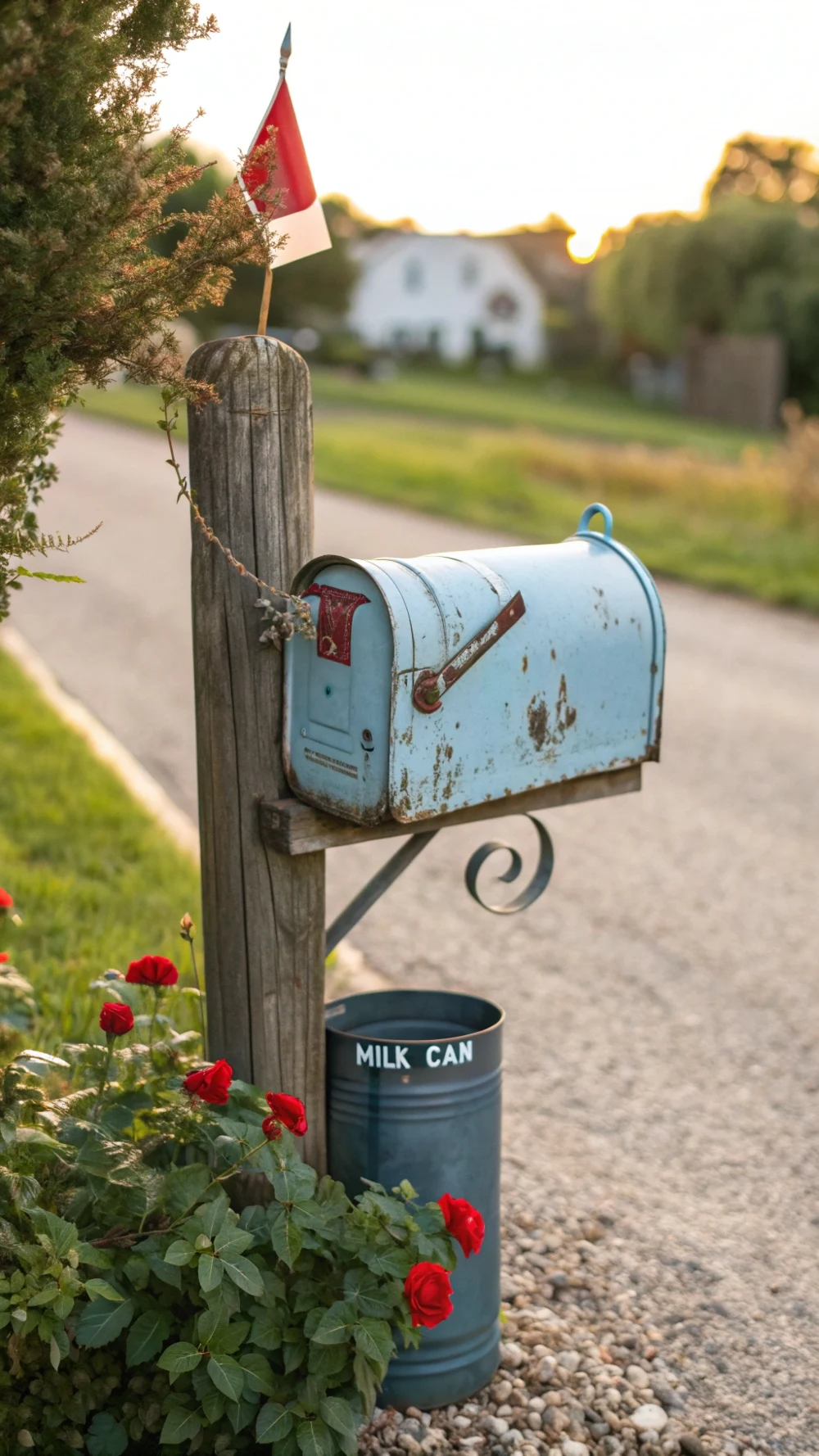 Vintage Upcycled Mailbox