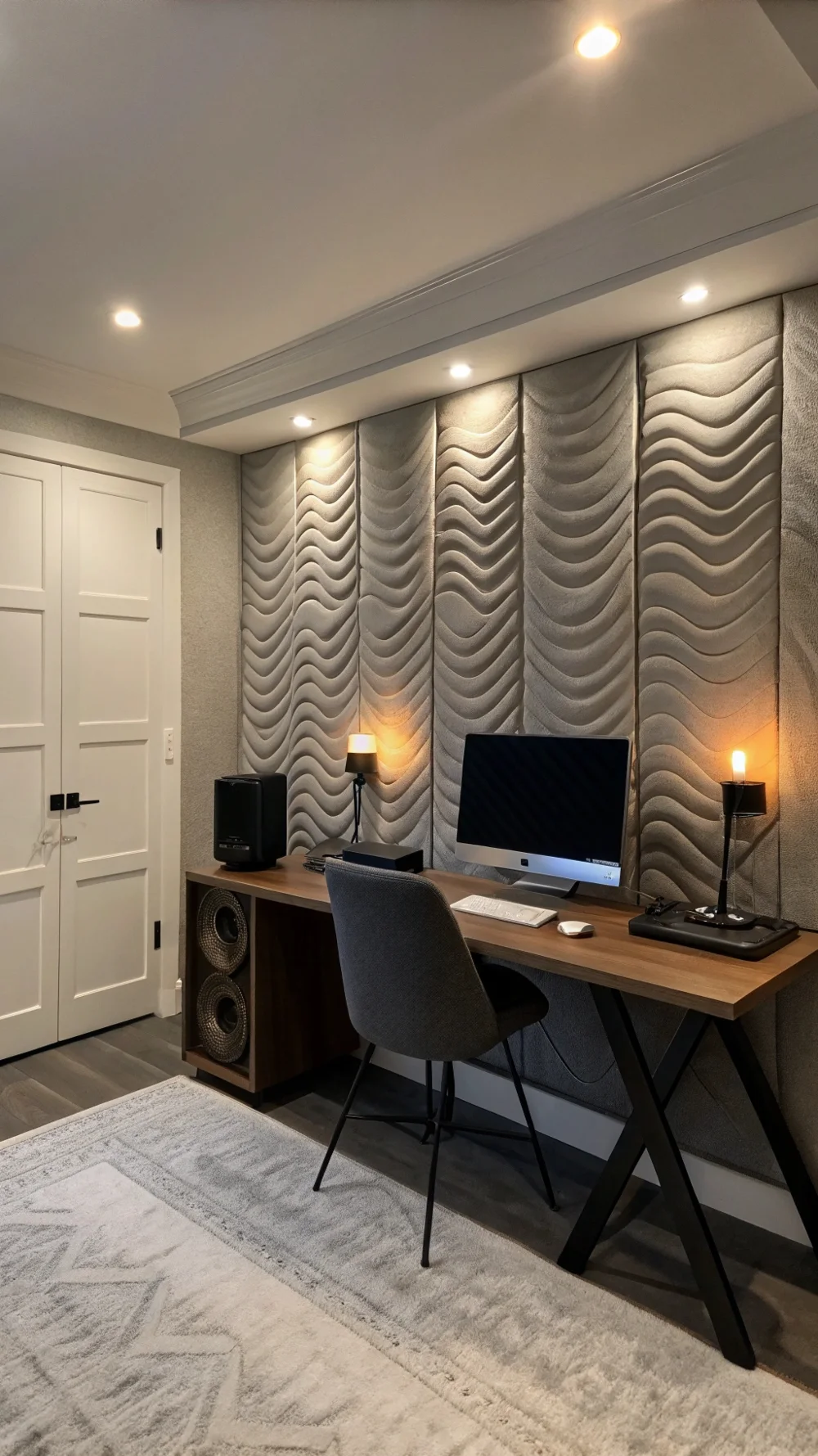 Acoustic Felt Wave Sconces