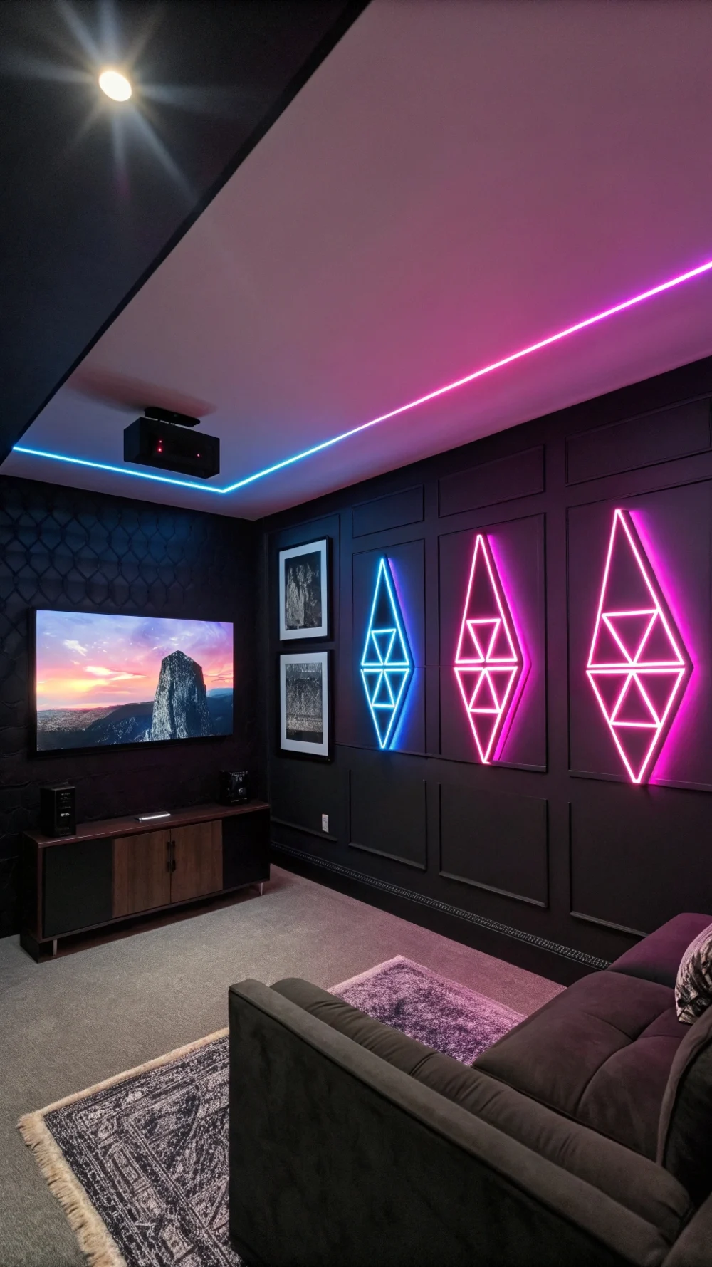 Dimmable Neon Art Sconces