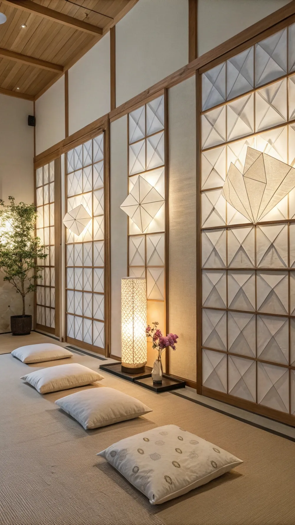 Paper Origami Sconces
