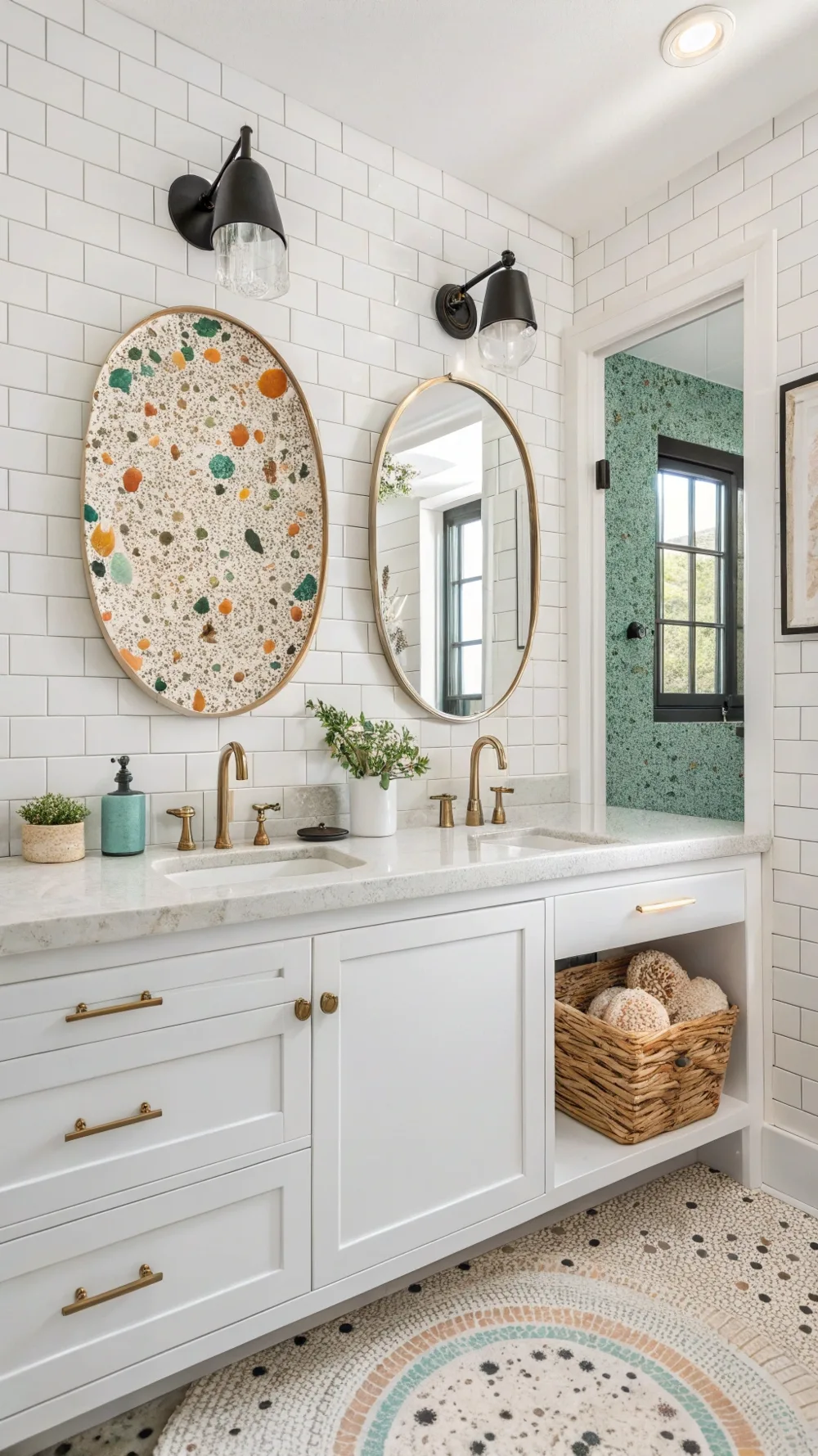 Terrazzo-Inspired Shell Sconces