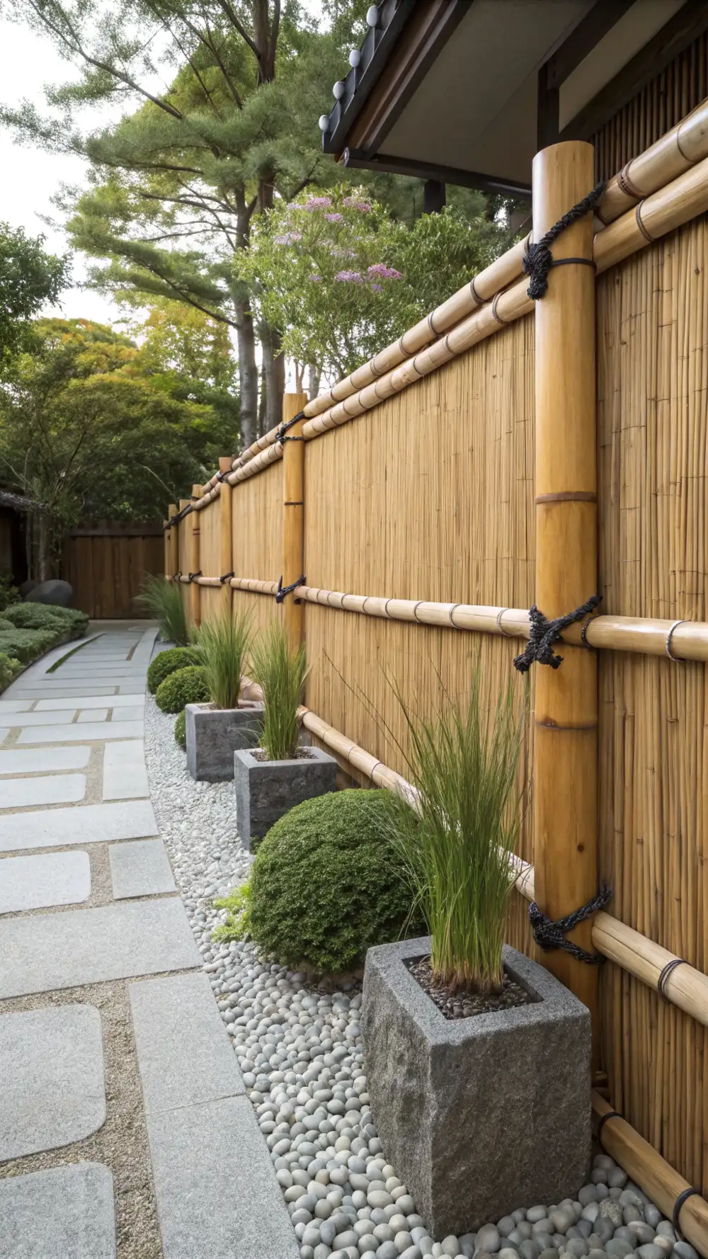 Bamboo Screen Zen Garden Fence
