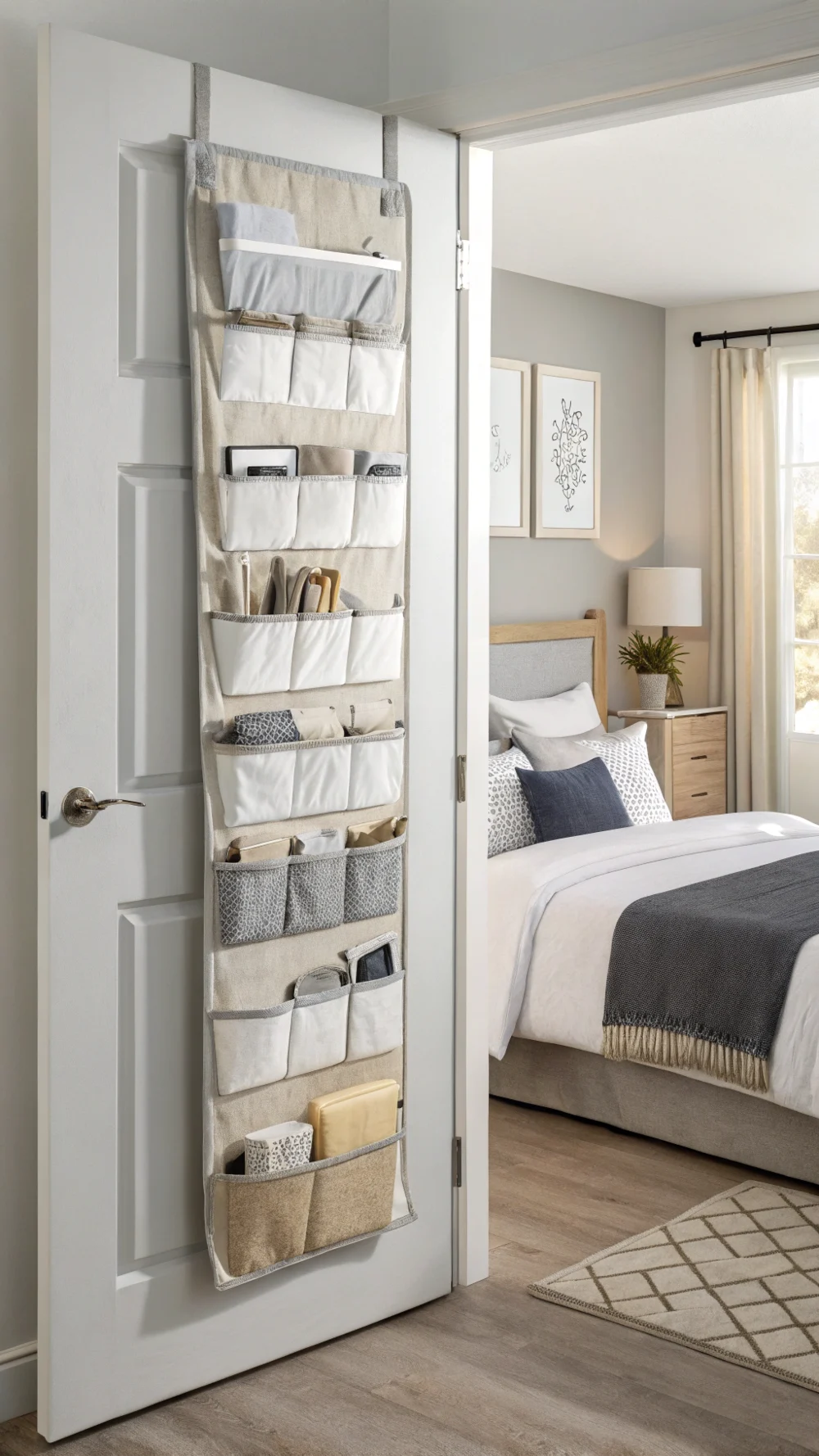 Behind-Door Pocket Storage System