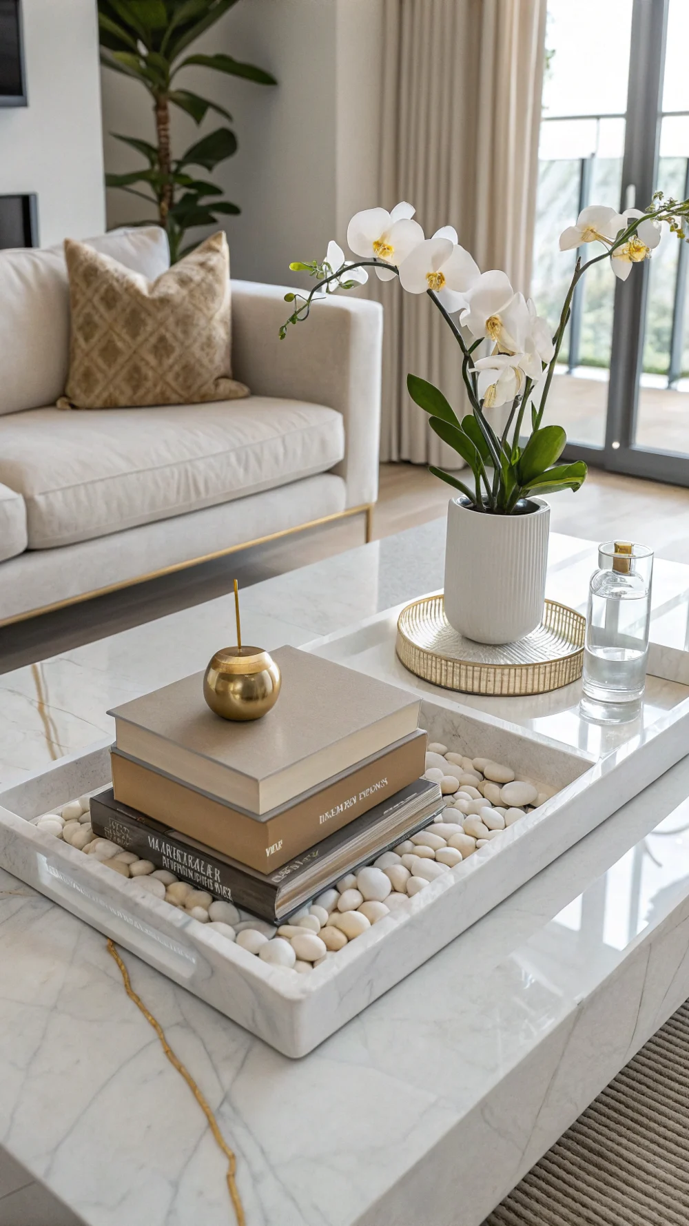 Layered Marble and Gold Luxury