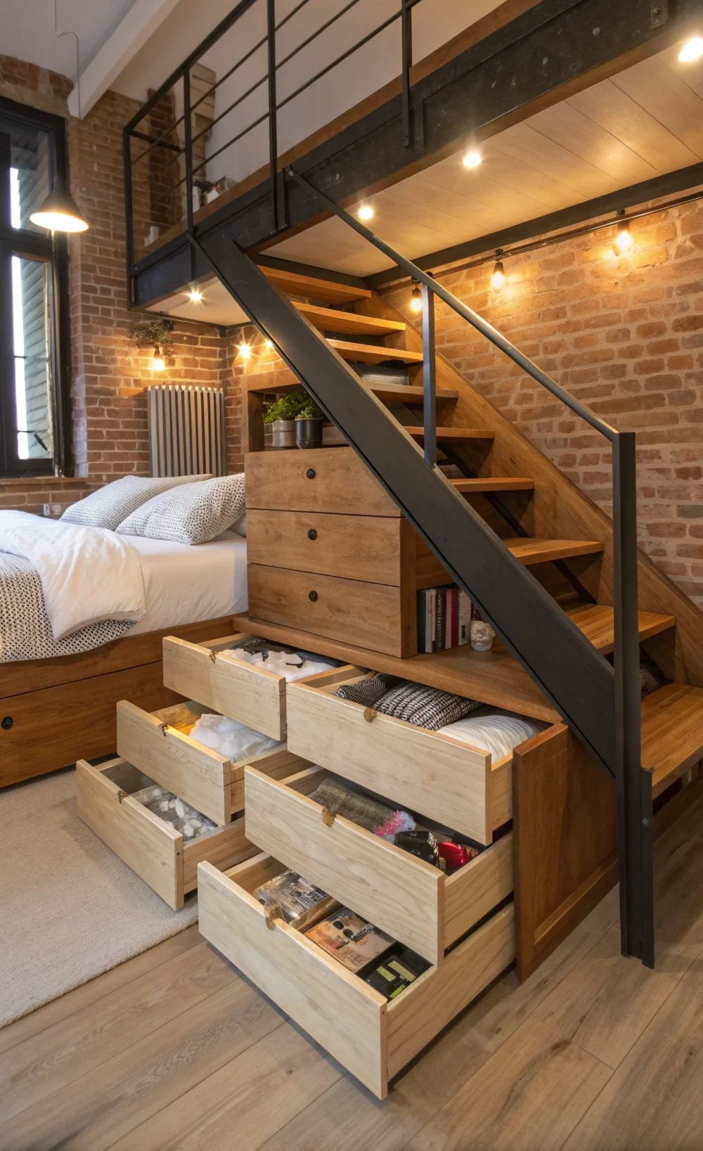 Under-Stair Storage Drawers (for Bedroom Lofts)