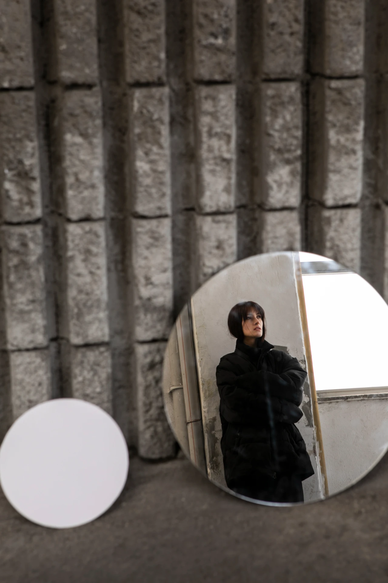 Contemporary Asymmetrical Arch Mirror Set