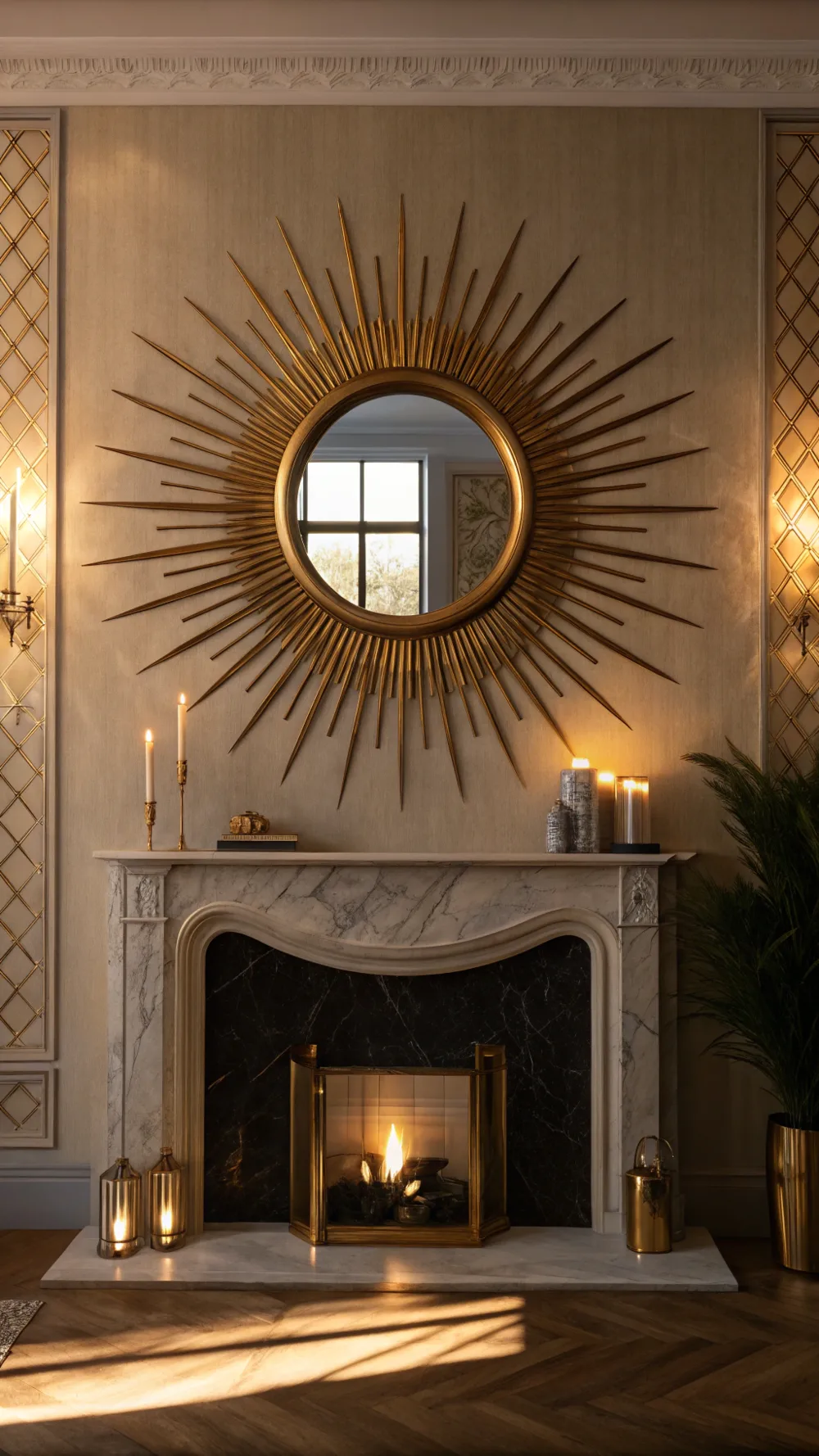 Sunburst Arch Mirror