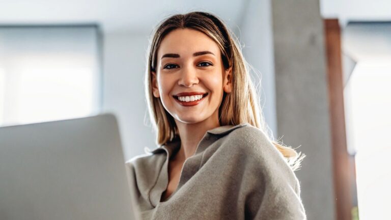 Woman reviewing her goals for the new year