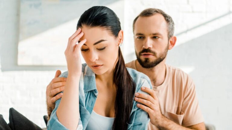 couple talking through financial problems